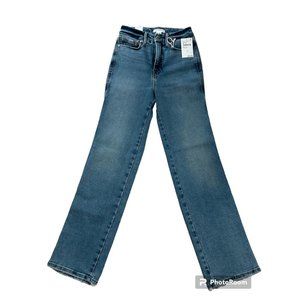 NWT / Good American Good Curve Straight Jeans (Size 00/24)